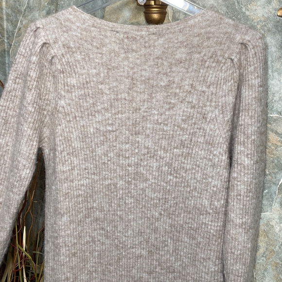 Notes du nord long pullover sweater dress tunic side slit princess sleeve wool - Picture 11 of 16